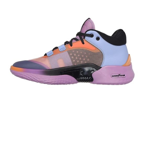 Skechers Resagrip Speckle basketbalschoenen voor heren (Paars/Oranje) - Image 2