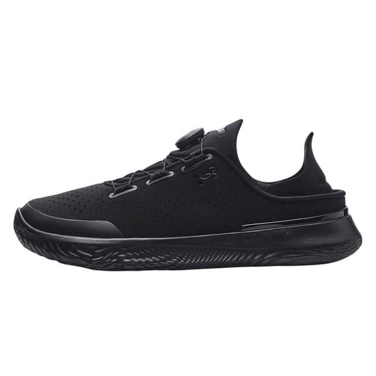 Under Armour Herenprestatieschoenen van leer met BOA-vetersysteem (Zwart) - Image 2