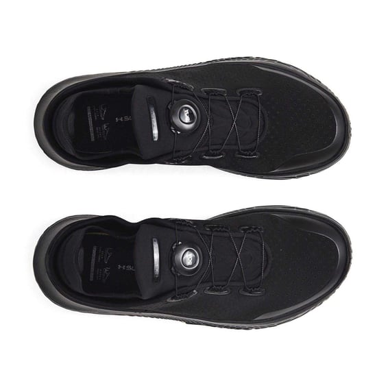 Under Armour Herenprestatieschoenen van leer met BOA-vetersysteem (Zwart) - Image 3