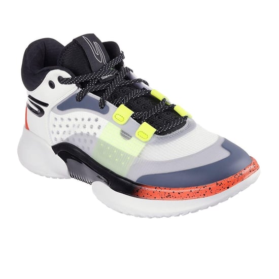 Skechers Resagrip Speckle basketbalschoenen voor heren (Wit/Grijs) - Image 5
