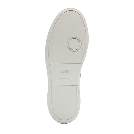 Boss Heren Gary Logo Leren Tennisschoenen (Wit) - Image 4