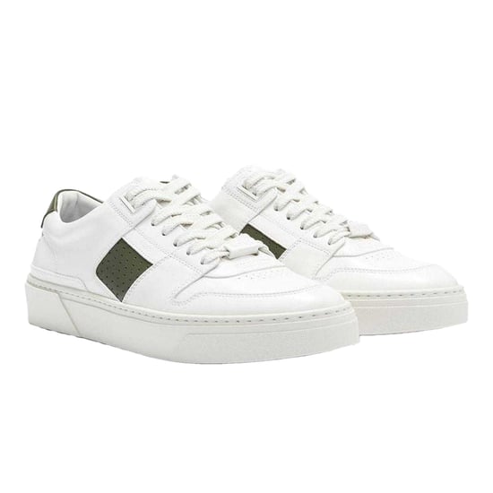 Boss Heren Gary Logo Leren Tennisschoenen (Wit) - Image 5