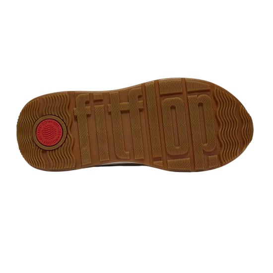 FitFlop Gehaakte leren platte sneakers voor dames (Beige) - Image 4