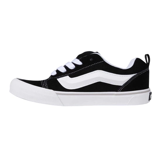 Vans Kinderen Knu Skool Leren Sneakers (Zwart/Wit) - Image 3