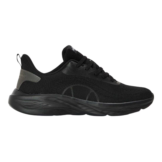 Ellesse Heren Como leren platte sportschoenen (Massief zwart) - Image 1
