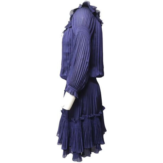 Nieuwe accordeonjurk van Diane Von Furstenberg in blauw polyester. - Image 2