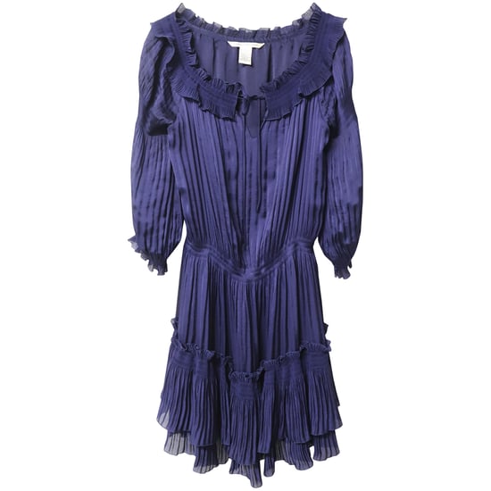 Nieuwe accordeonjurk van Diane Von Furstenberg in blauw polyester. - Image 4