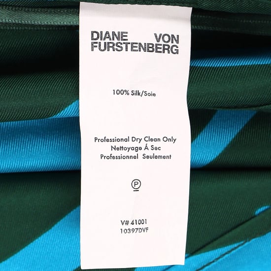 Diane von Furstenberg wikkeljurk van groene zijde - Image 6