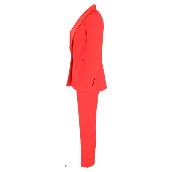 Joseph blazer en broekset met enkele rij knopen in rood polyester - Image 2