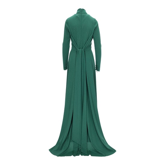 Marc Jacobs groene lange avondjurk met kristallen - jaren 2010 - Image 3