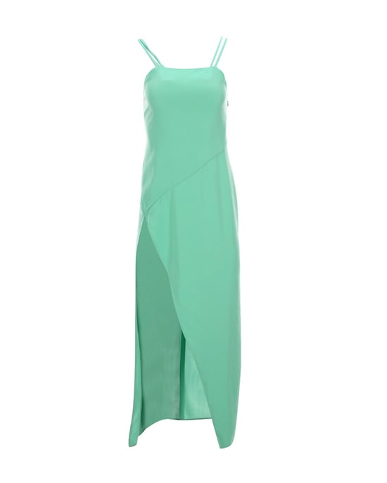 De Attico strappy midi-jurk in groene viscose. - Image 1