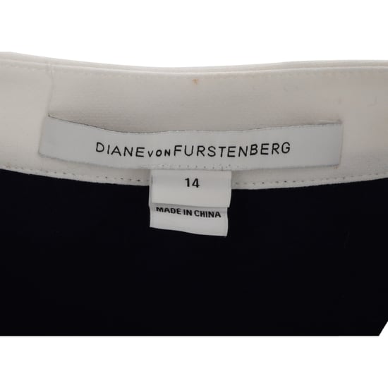 Diane Von Furstenberg Gracie Bow Wrap Mini Dress in Blue Viscose - Image 4