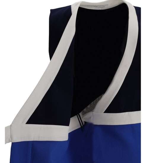 Diane Von Furstenberg Gracie Bow Wrap Mini Dress in Blue Viscose - Image 5