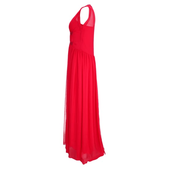 Maxi-jurk van Philosophy di Lorenzo Serafini met gehaakte details in rood polyester - Image 2