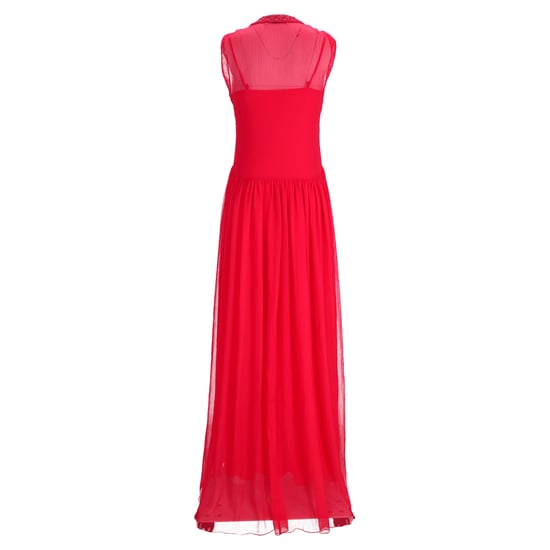 Maxi-jurk van Philosophy di Lorenzo Serafini met gehaakte details in rood polyester - Image 3