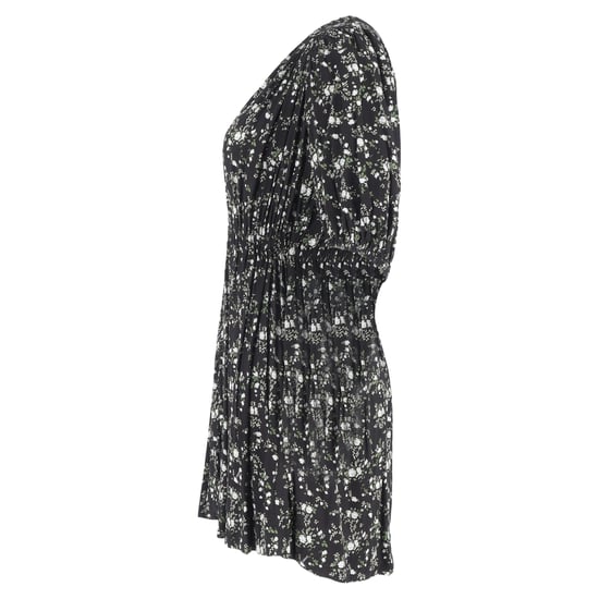 Ganni mini-jurk van bedrukte crêpe in groene viscose - Image 2