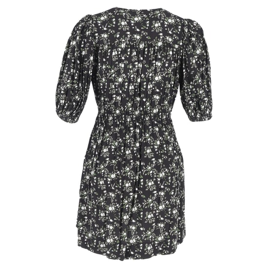 Ganni mini-jurk van bedrukte crêpe in groene viscose - Image 3