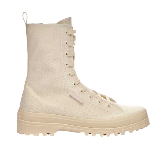 Superga Dames 2341 Alpina Canvas Platformlaarzen (Ruw Beige) - Image 1