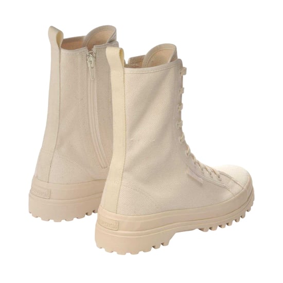 Superga Dames 2341 Alpina Canvas Platformlaarzen (Ruw Beige) - Image 2