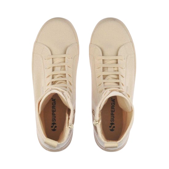 Superga Dames 2341 Alpina Canvas Platformlaarzen (Ruw Beige) - Image 3