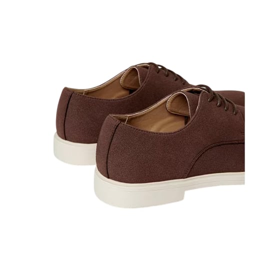 Threadbare Axelle platte Oxford-schoenen voor heren (Chocolade) - Image 2
