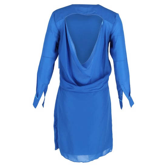 Acne Studios Adelle Tape Jurk in Blauw Polyester - Image 3