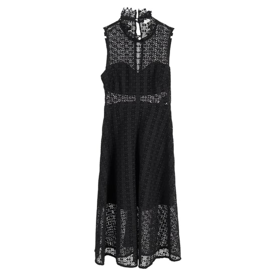 Sandro Paris Alisa gehaakte midi-jurk in zwart polyester - Image 1