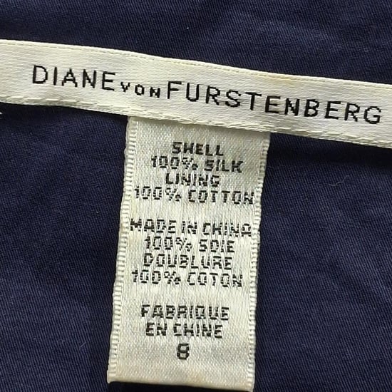 Diane Von Furstenberg Francia jurk met sterrenprint en ruches in marineblauwe zijde - Image 3