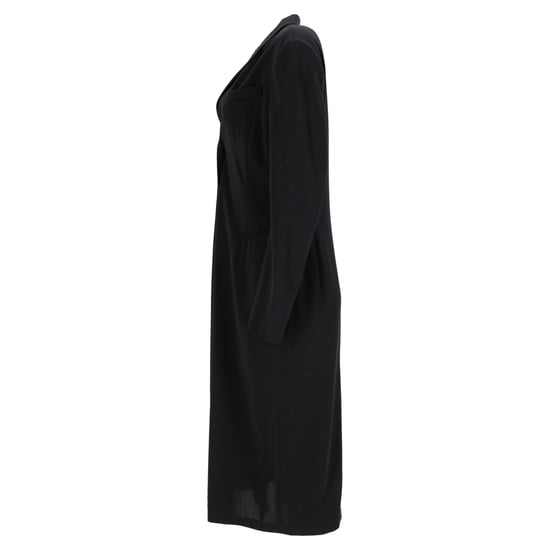 Jil Sander single-breasted midi-jas van zwarte wol - Image 2