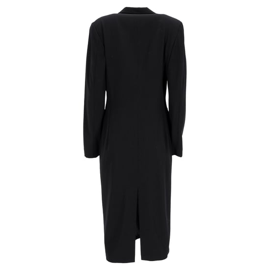 Jil Sander single-breasted midi-jas van zwarte wol - Image 3