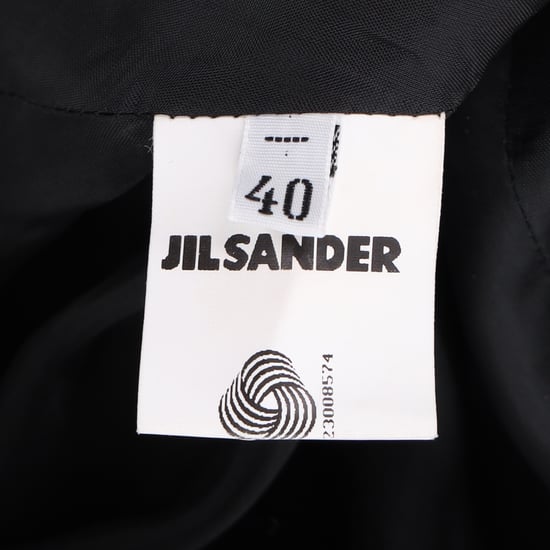 Jil Sander single-breasted midi-jas van zwarte wol - Image 5