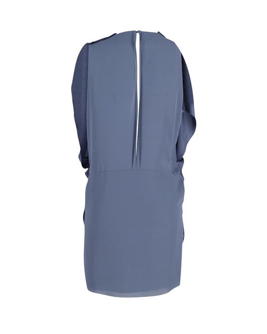 Acne Studios Mallory Overlay Mini Casual Jurk in Marineblauw Polyester - Image 3