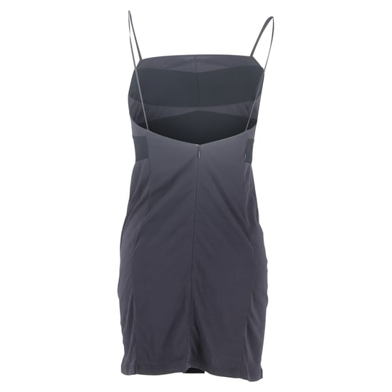 Chloé mini-jurk met vierkante halslijn in marineblauw katoen - Image 3
