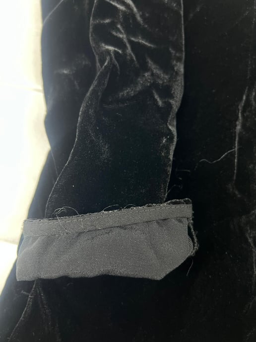Sandro Paris tweekleurige kanten midi-jurk in zwart/wit viscose - Image 3