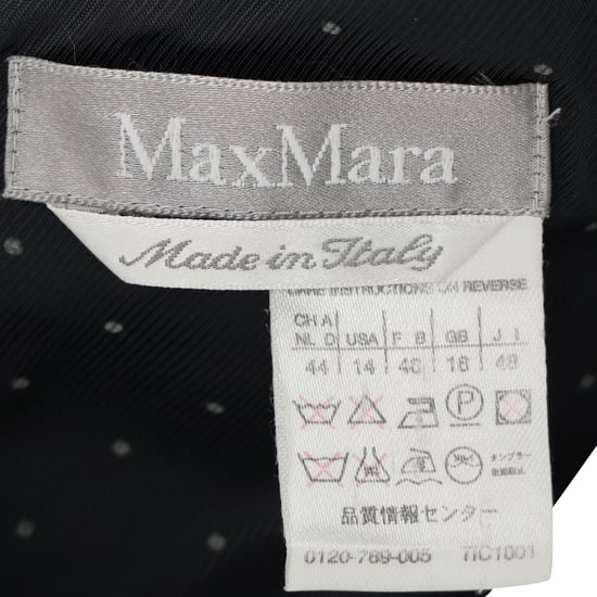 Max Mara midi-jurk in zwart polyester - Image 4