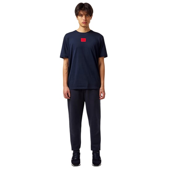 Hugo Diragolino T-shirt voor heren met logo op de borst (Donkerblauw) - Image 4