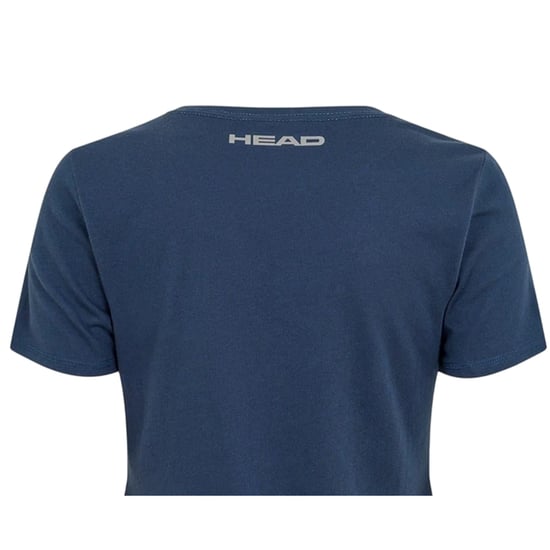 Head Dames-T-shirt met grafische print van Club Lara (Blauw) - Image 4