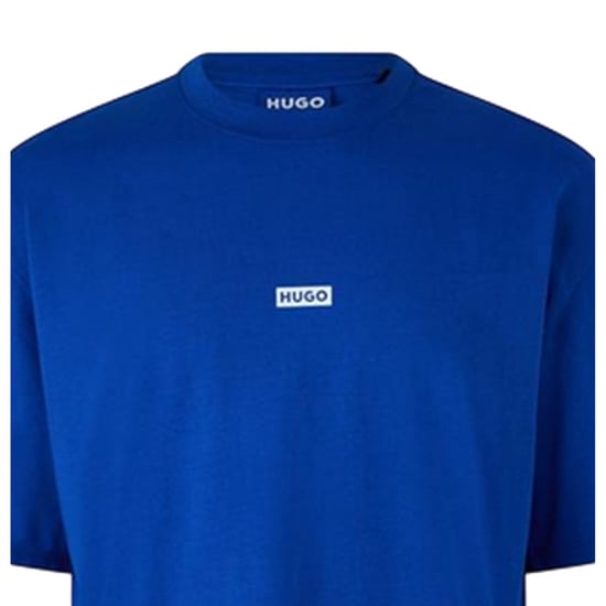 Hugo Heren-T-shirt met opdruk op de rug: MCMXCIII (Blauw) - Image 3