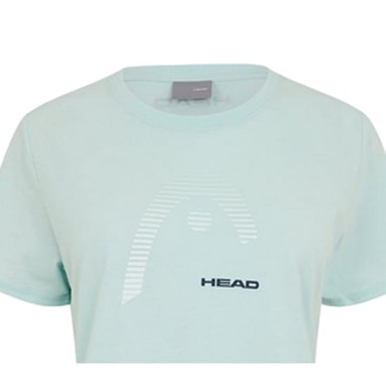 Head Dames-T-shirt met grafische print van Club Lara (Licht Blauw) - Image 3