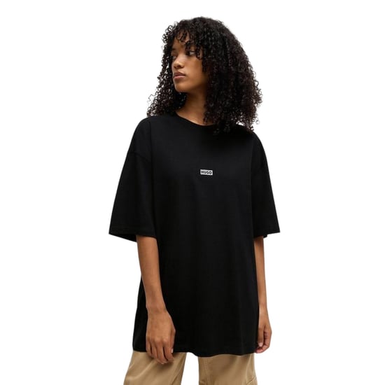 Hugo Heren-T-shirt met opdruk op de rug: MCMXCIII (Zwart, Wit) - Image 4