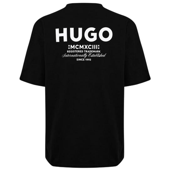Hugo Heren-T-shirt met opdruk op de rug: MCMXCIII (Zwart) - Image 2