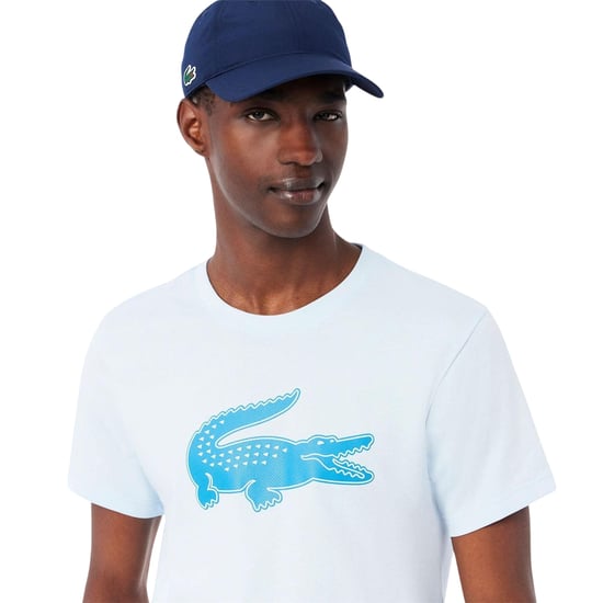 Lacoste Sport-T-shirt voor heren met groot logo (Blauw) - Image 4
