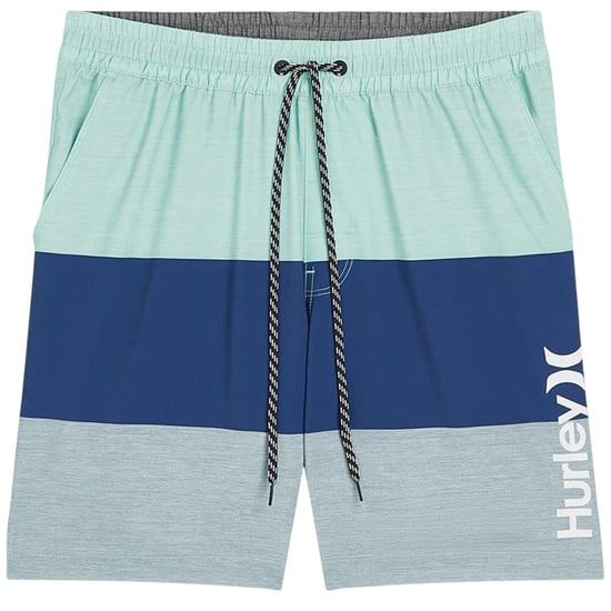 Hurley Heren Volley Colour Block Zwemshort (Blauw/Aqua) - Image 2