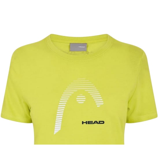 Head Dames-T-shirt met grafische print van Club Lara (Geel) - Image 3