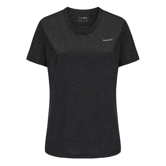 USA Pro Dames/Dames Tech C Polyester T-Shirt (Zwart) - Image 1