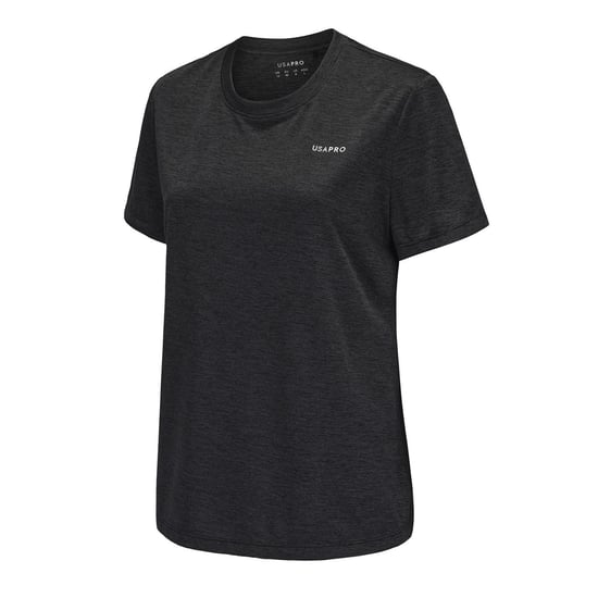 USA Pro Dames/Dames Tech C Polyester T-Shirt (Zwart) - Image 3