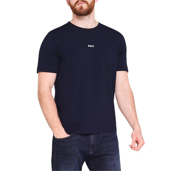 Boss Oversized T-shirt voor heren met Tchup-logo (Marine) - Image 4