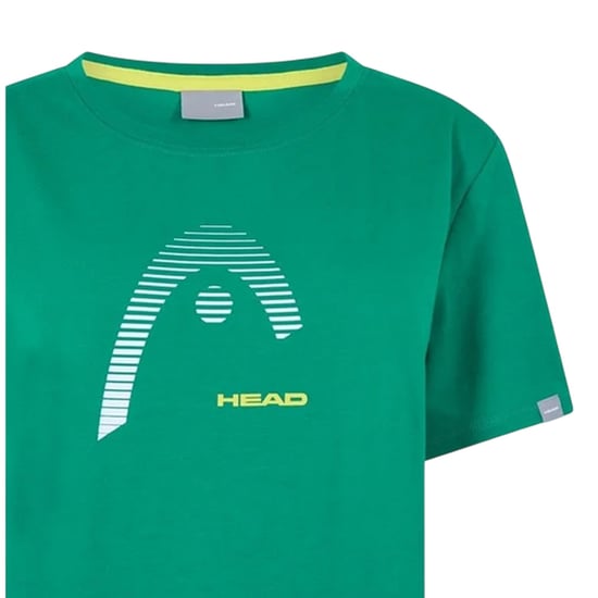 Head Dames-T-shirt met grafische print van Club Lara (Groen) - Image 3
