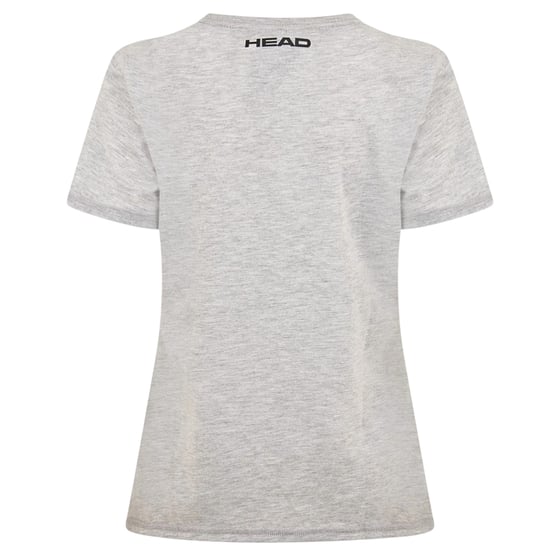 Head Dames-T-shirt met grafische print van Club Lara (Grijs) - Image 2