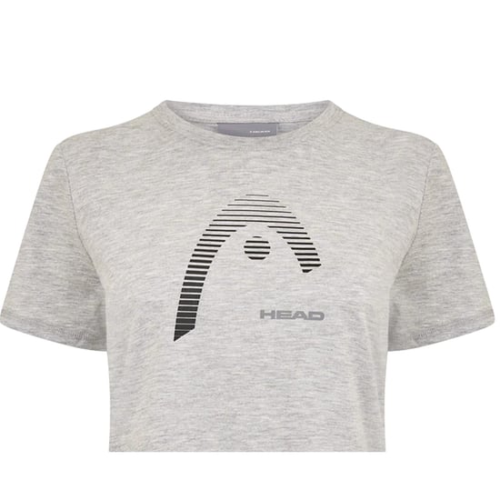Head Dames-T-shirt met grafische print van Club Lara (Grijs) - Image 3